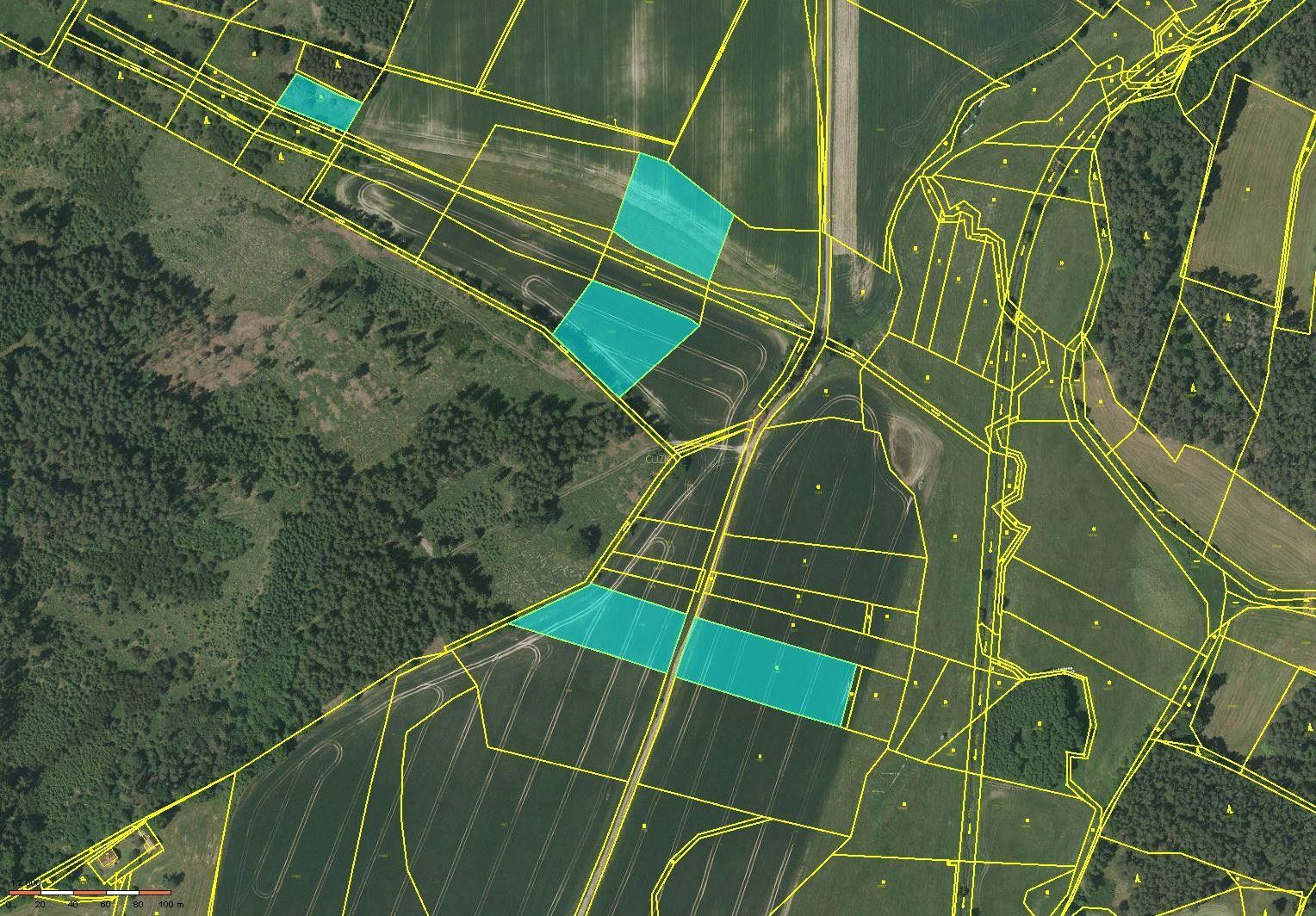 Prodej zemědělský pozemek - Střelské Hoštice, 54 215 m²