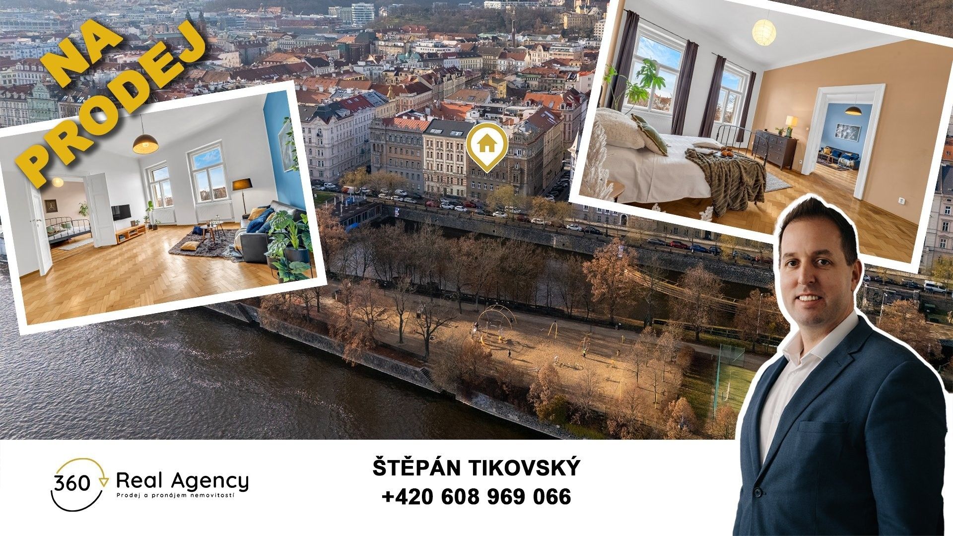 3+kk, Janáčkovo nábřeží, Praha, 98 m²