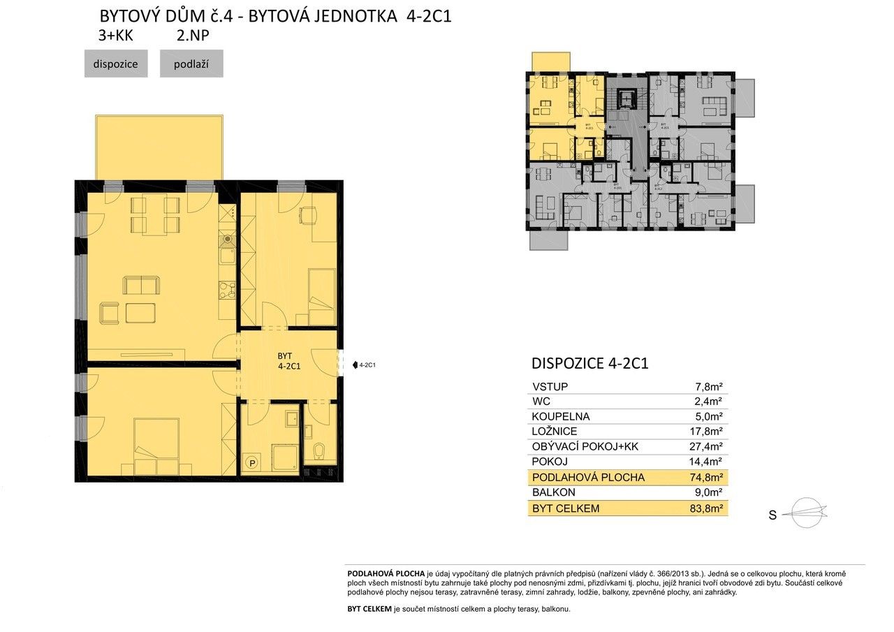 3+kk, Žďár nad Sázavou 8, 75 m²