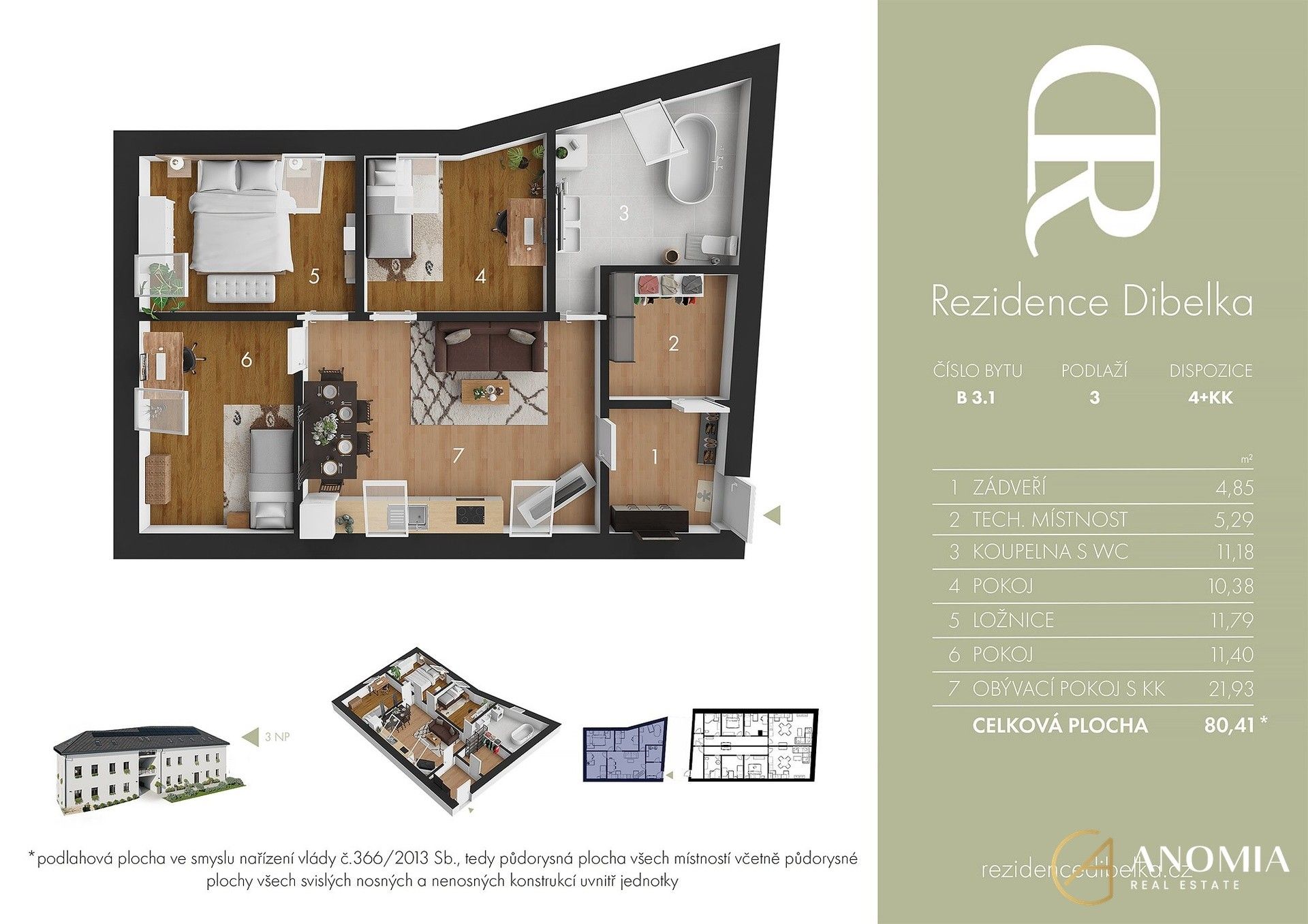 Prodej byt 4+kk - Raisovo náměstí, Trhová Kamenice, 80 m²