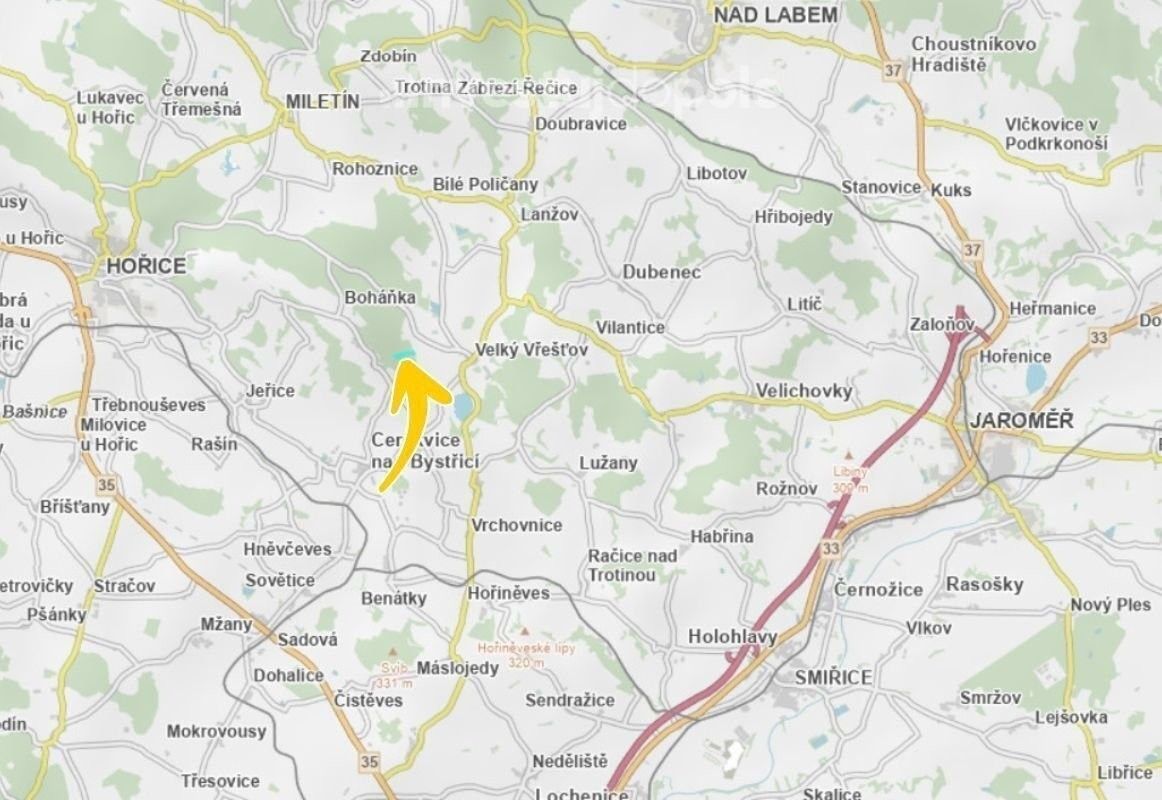 Prodej louka - Velký Vřešťov, 16 757 m²