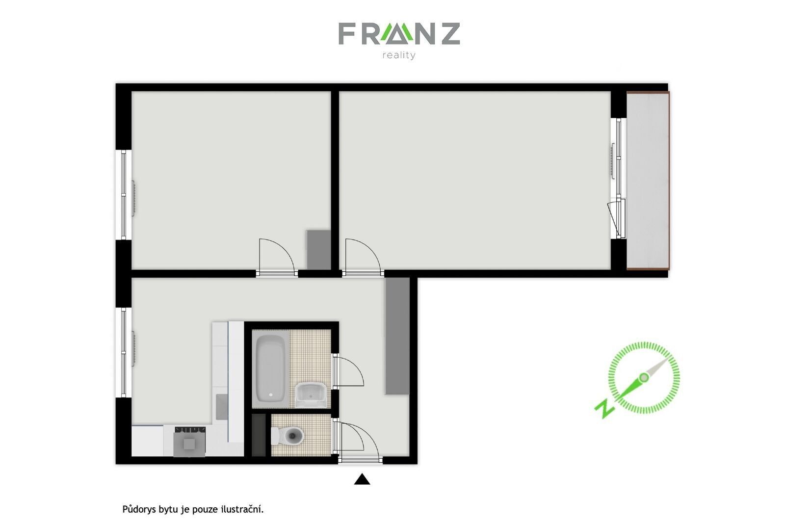 Pronájem byt 2+1 - Závodní, Ostrava, 50 m²