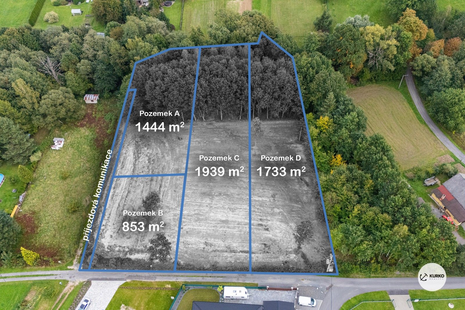 Pozemky pro bydlení, Dolní Domaslavice, 1 m²