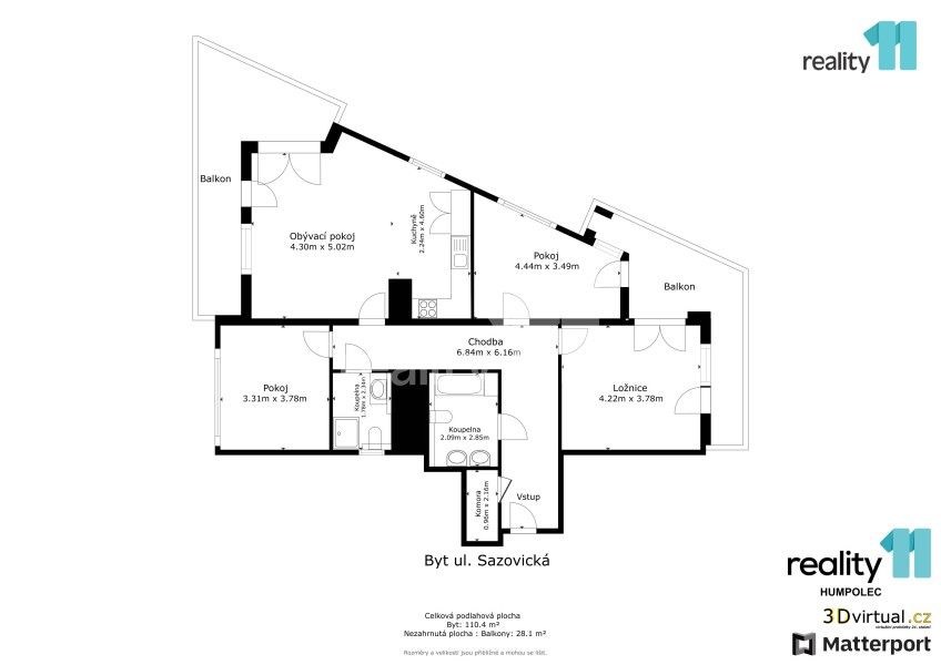 Prodej byt 4+kk - Sazovická, Praha, 100 m²