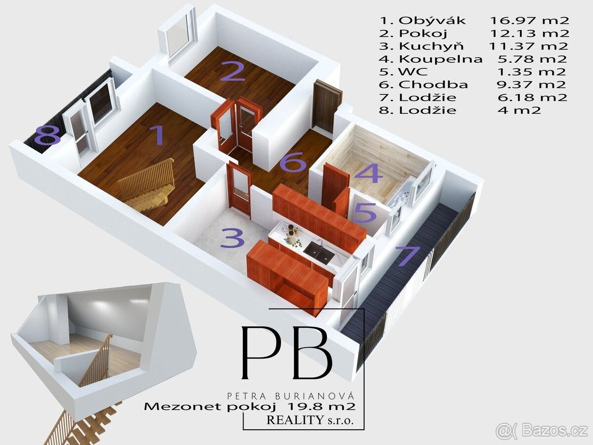 2+1, Ivančice, 664 91, 56 m²