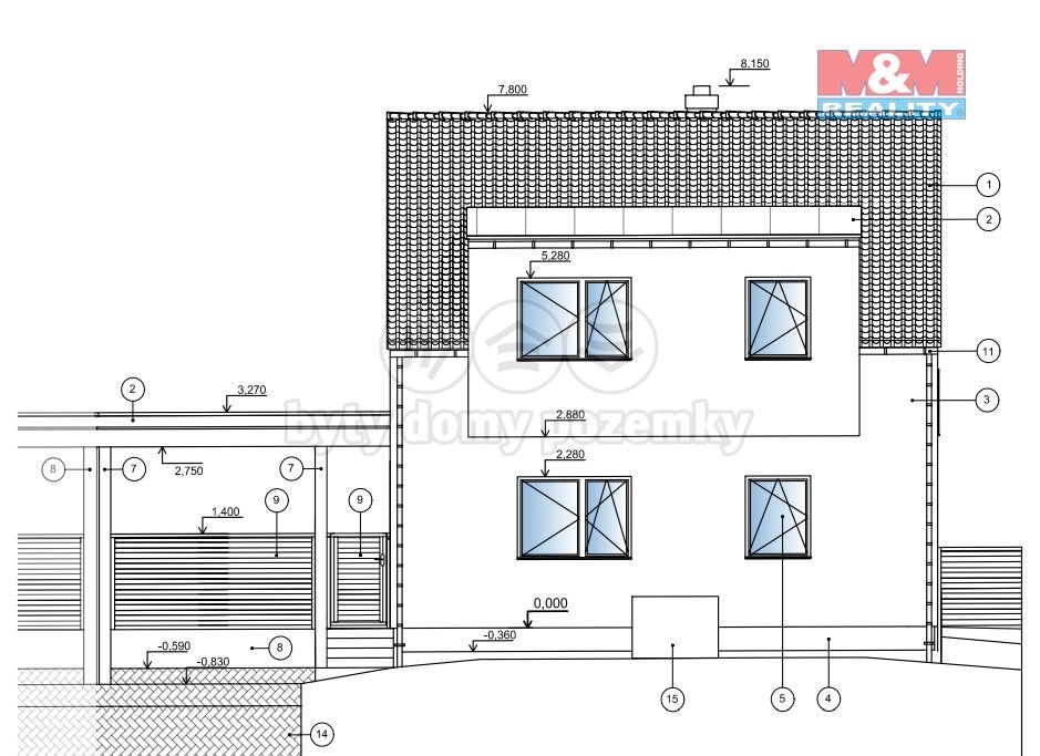 Rodinné domy, Tršice, 102 m²