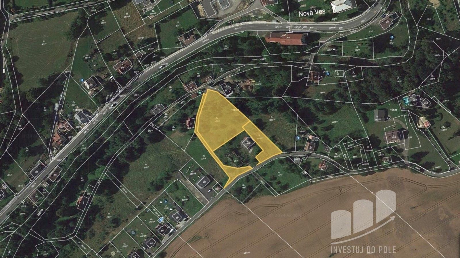 Prodej pozemek pro bydlení - Nová Ves, 4 266 m²