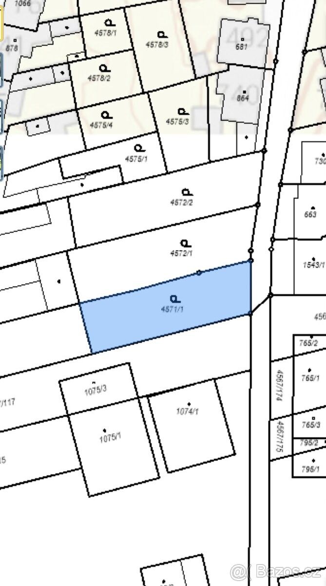 Prodej pozemek - Hodonín, 695 01, 579 m²