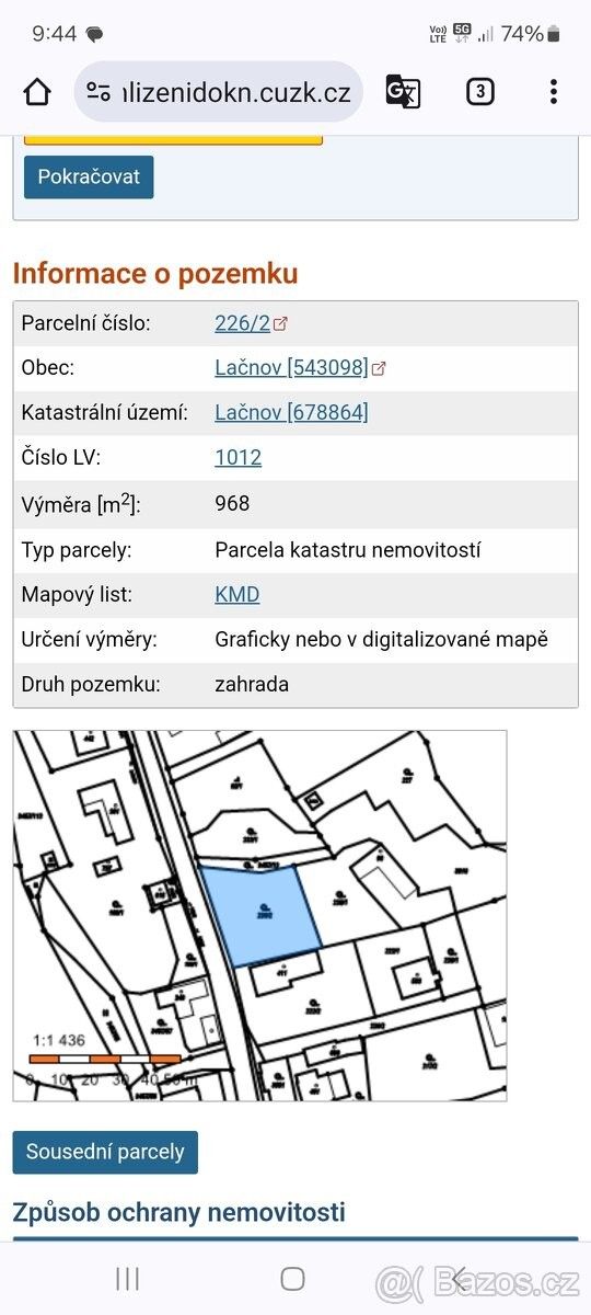 Pozemky pro bydlení, Horní Lideč, 756 12, 968 m²