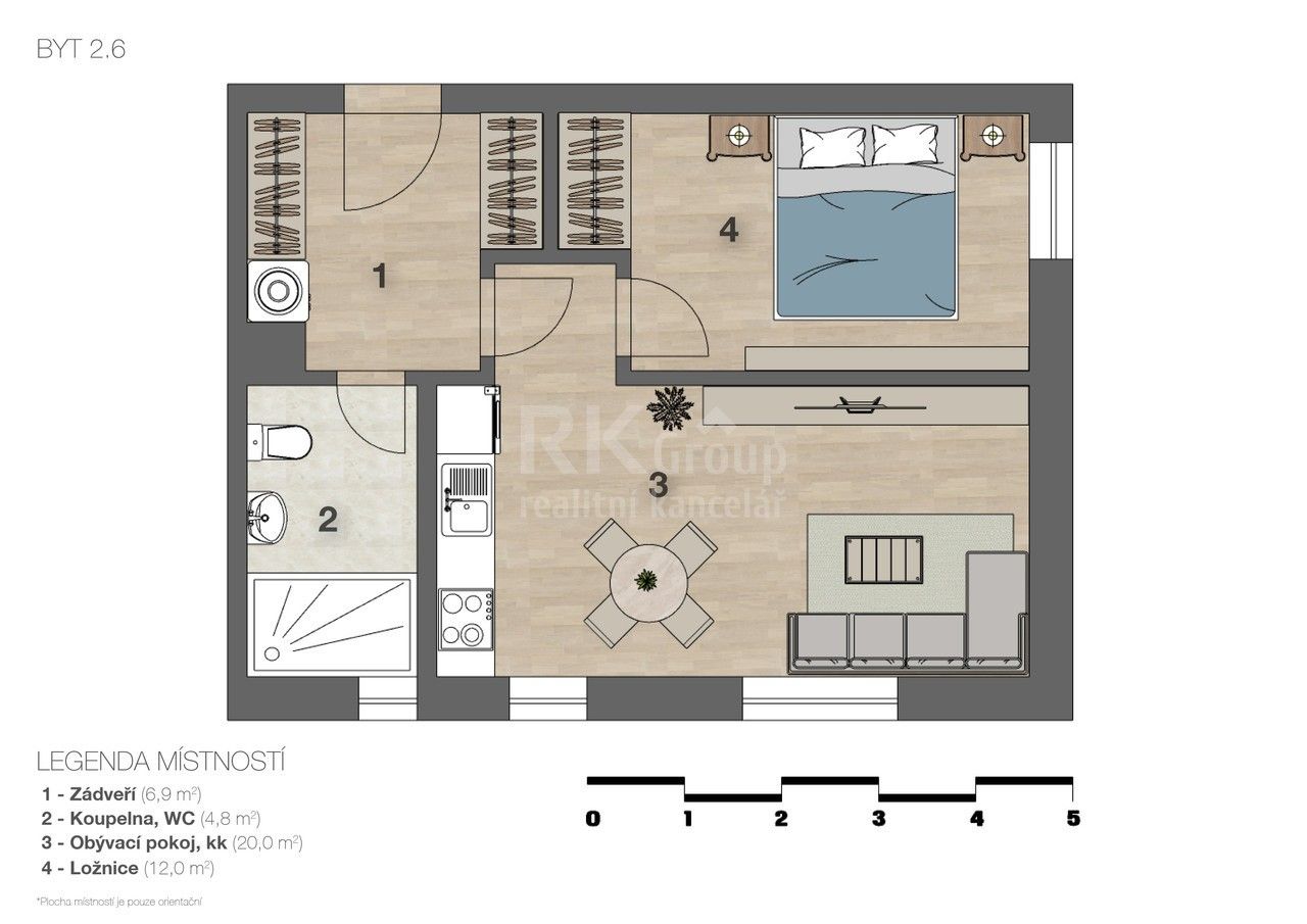 Prodej byt 2+kk - Nádražní, Hořovice, 44 m²