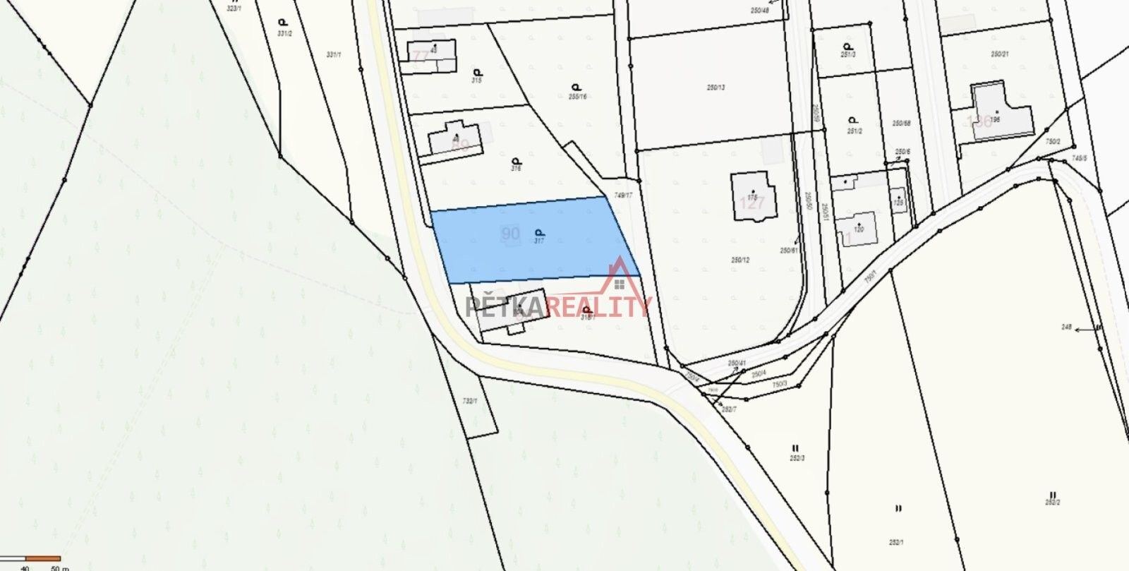 Pozemky pro bydlení, Lukavec u Hořic, 1 097 m²