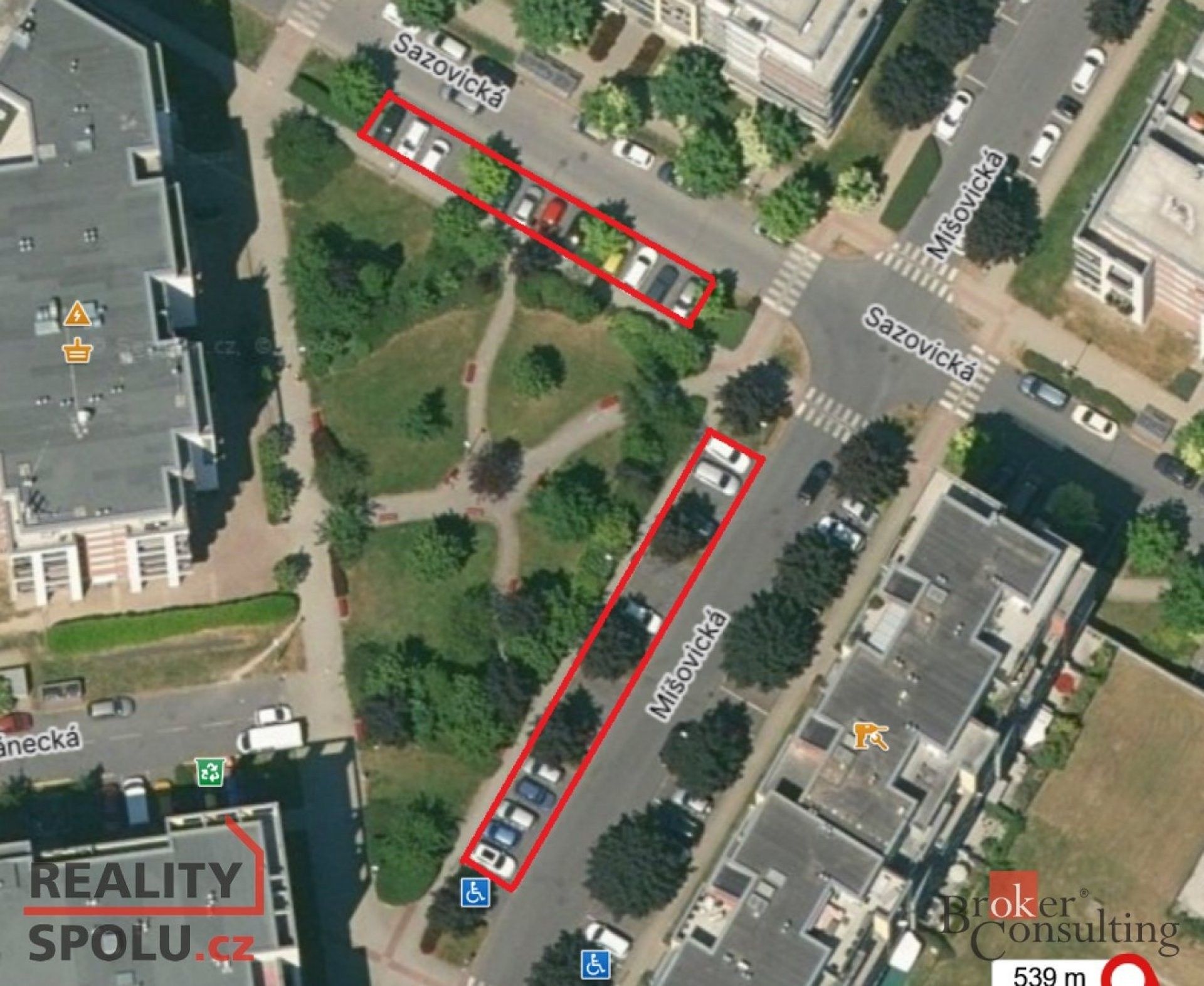 Pronájem garáž - Míšovická, Praha, 14 m²