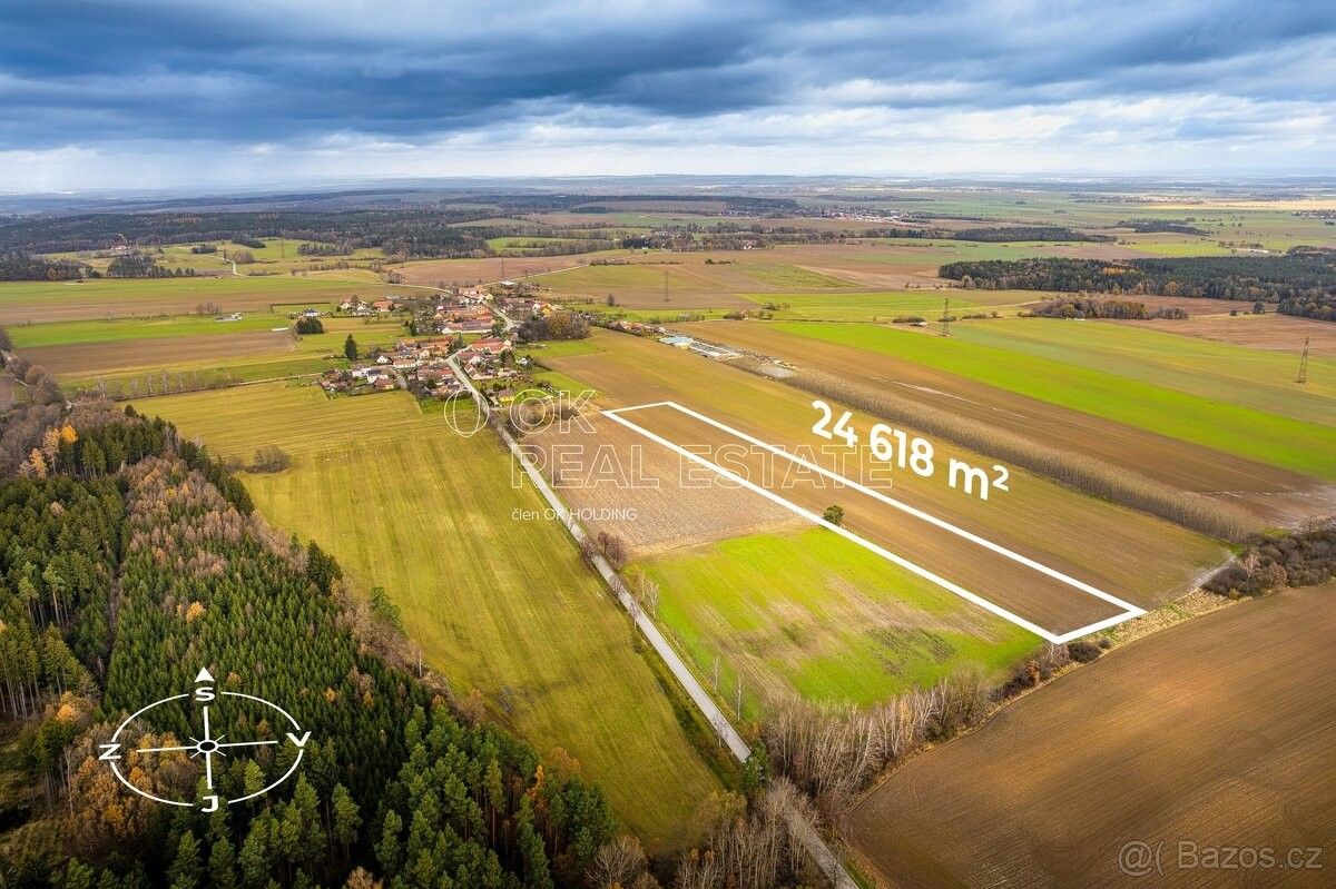 Zemědělské pozemky, Hluboká nad Vltavou, 373 41, 24 618 m²