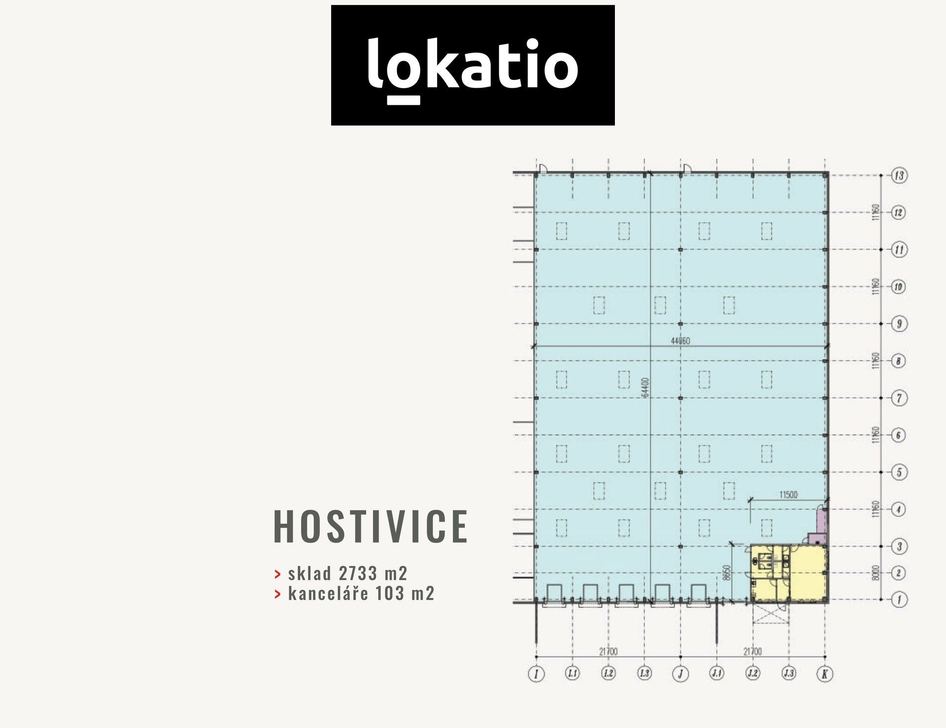 Pronájem sklad - 17. listopadu, Hostivice, 2 733 m²