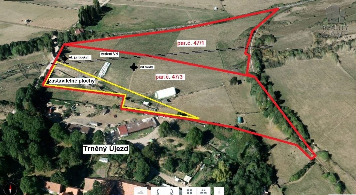 Prodej pozemek pro bydlení - Trněný Újezd, Mořina, 35 532 m²