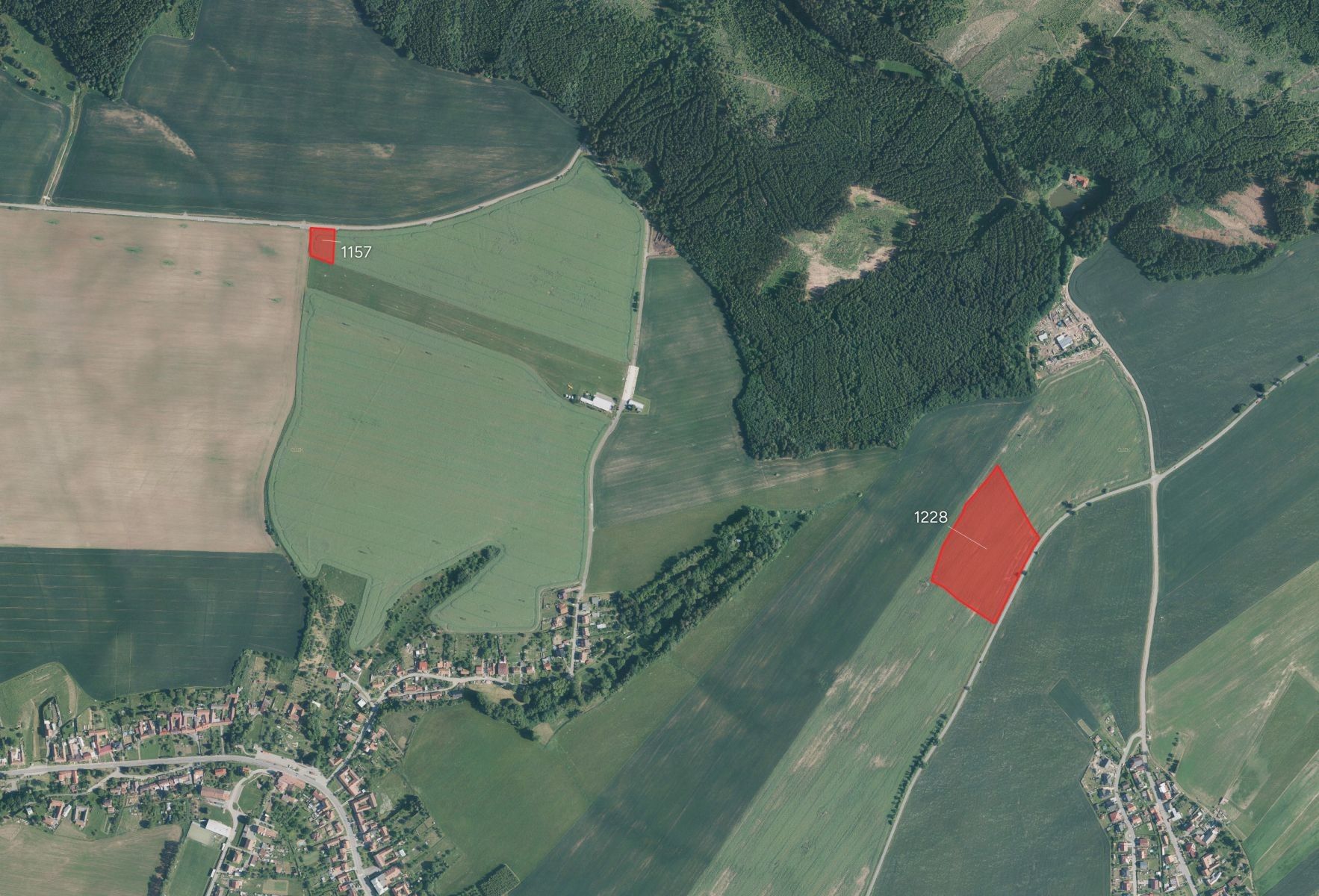 Zemědělské pozemky, Senetářov