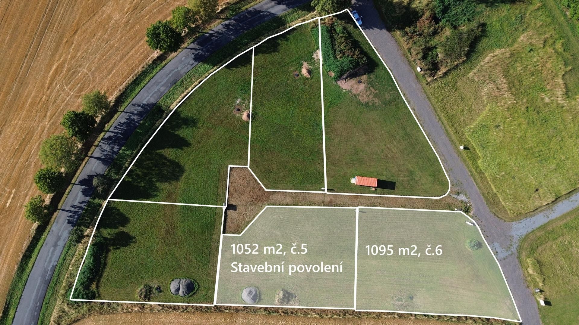 Pozemky pro bydlení, Lazsko, 1 052 m²