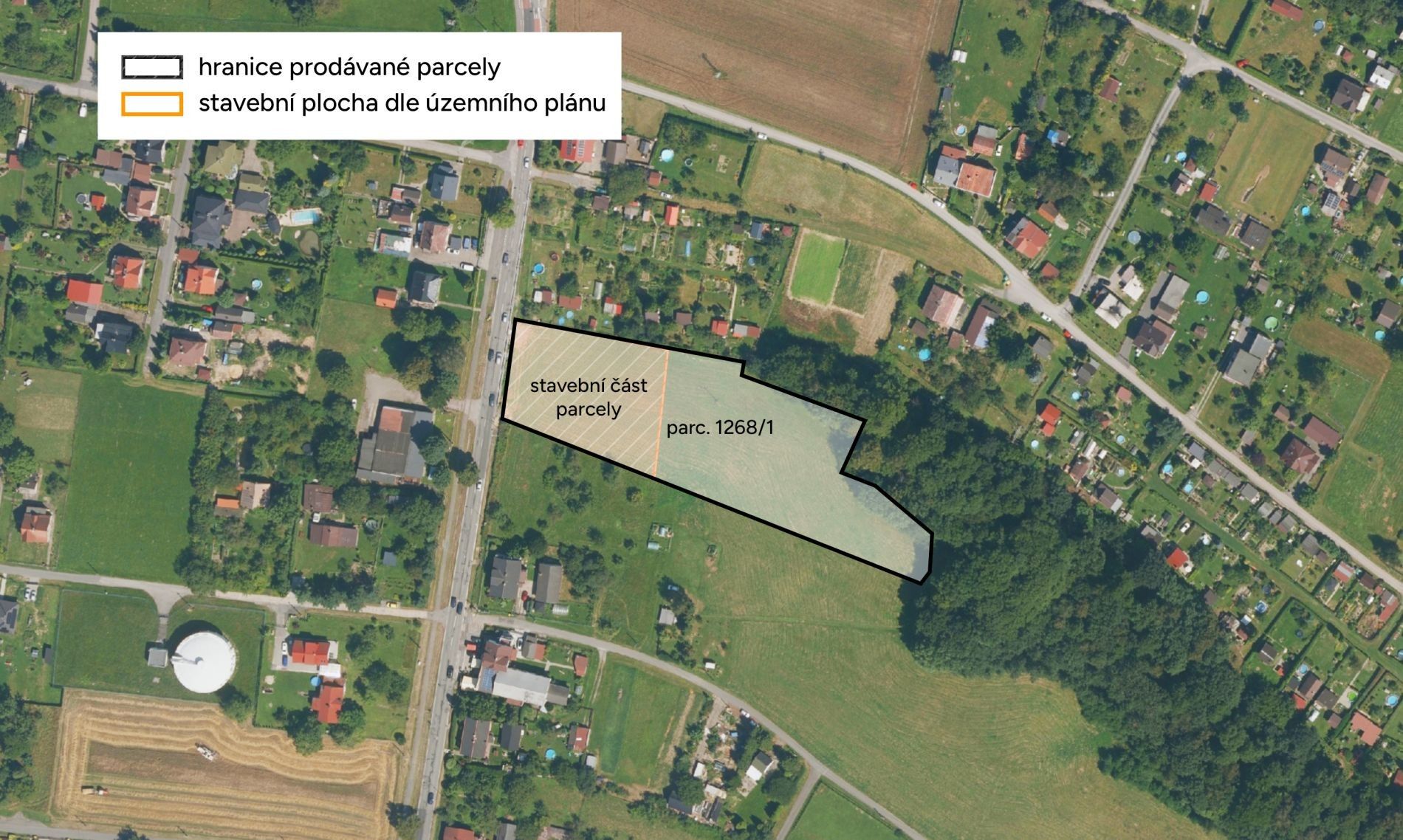 Pozemky pro bydlení, Lutyně, Orlová