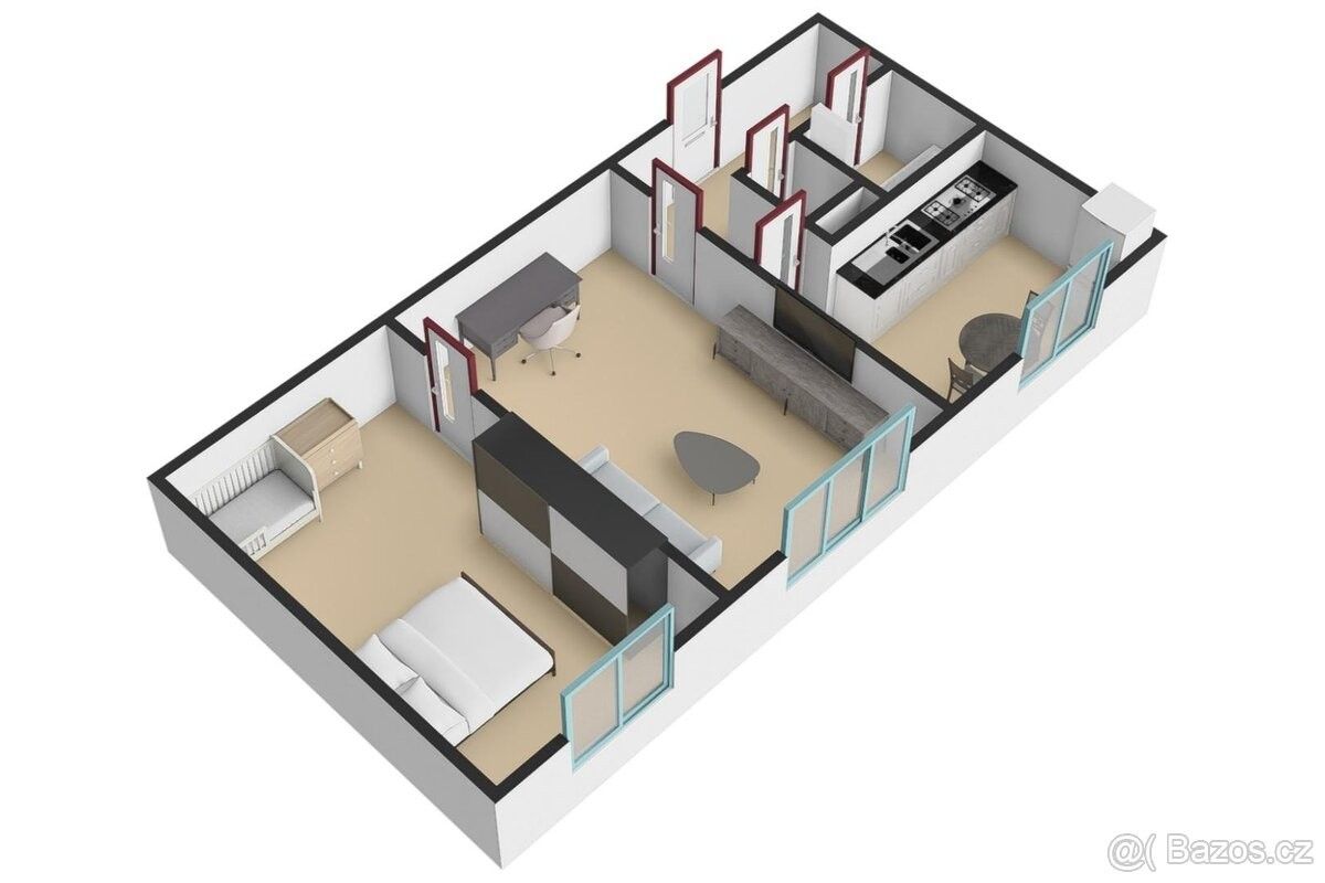 Prodej byt 2+1 - Plzeň, 321 00, 61 m²