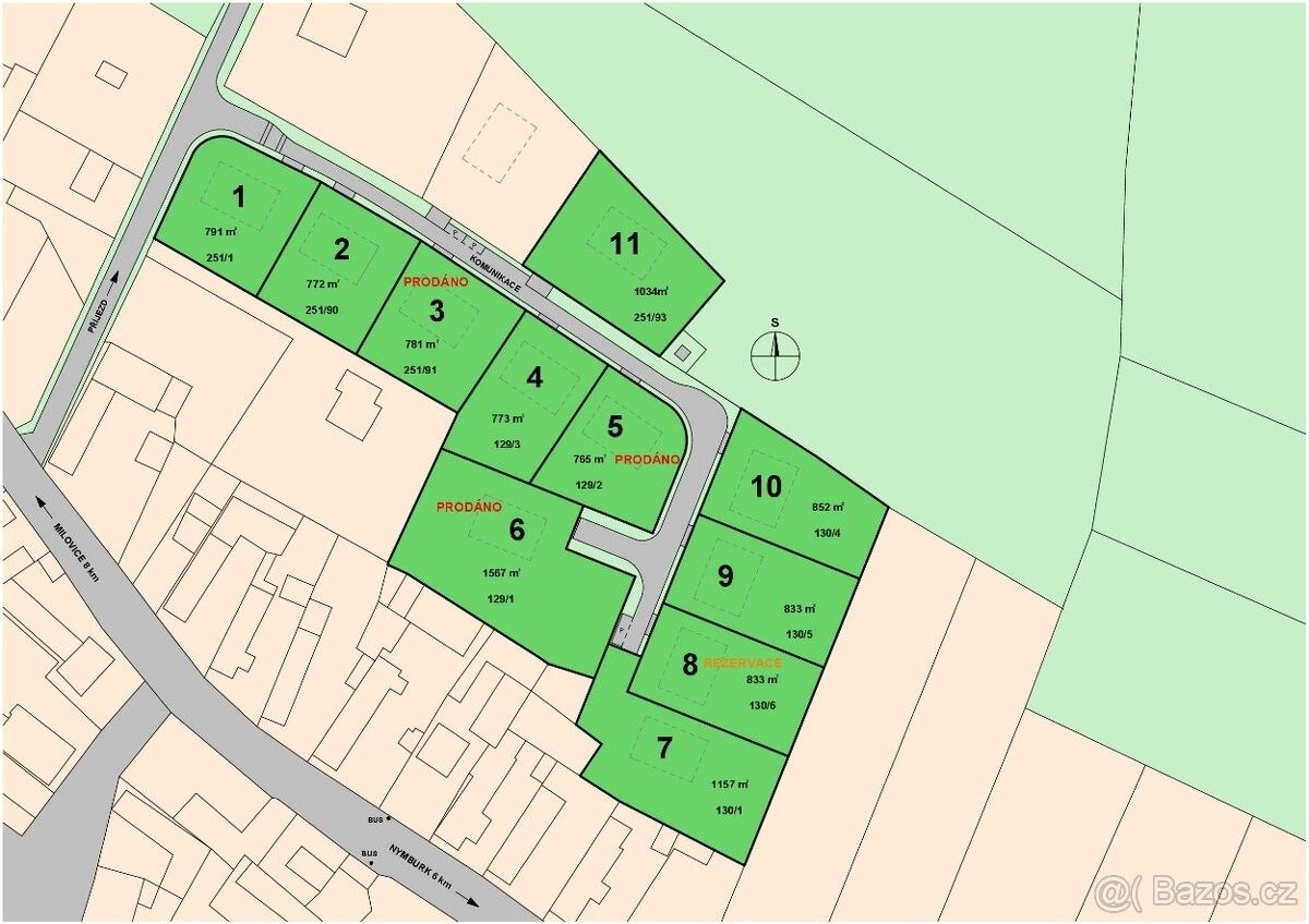 Prodej pozemek pro bydlení - Straky, 289 25, 750 m²