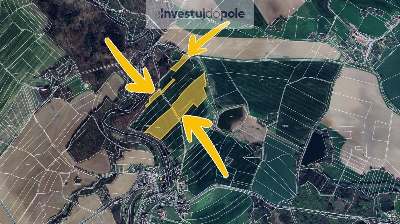 Prodej zemědělský pozemek - Běstvina, 45 541 m²