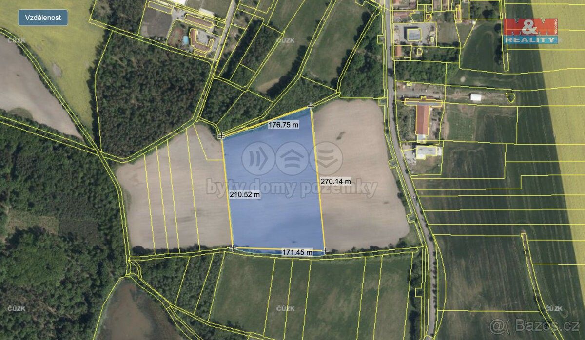 Prodej zemědělský pozemek - Staré Hradiště u Pardubic, 533 52, 41 515 m²