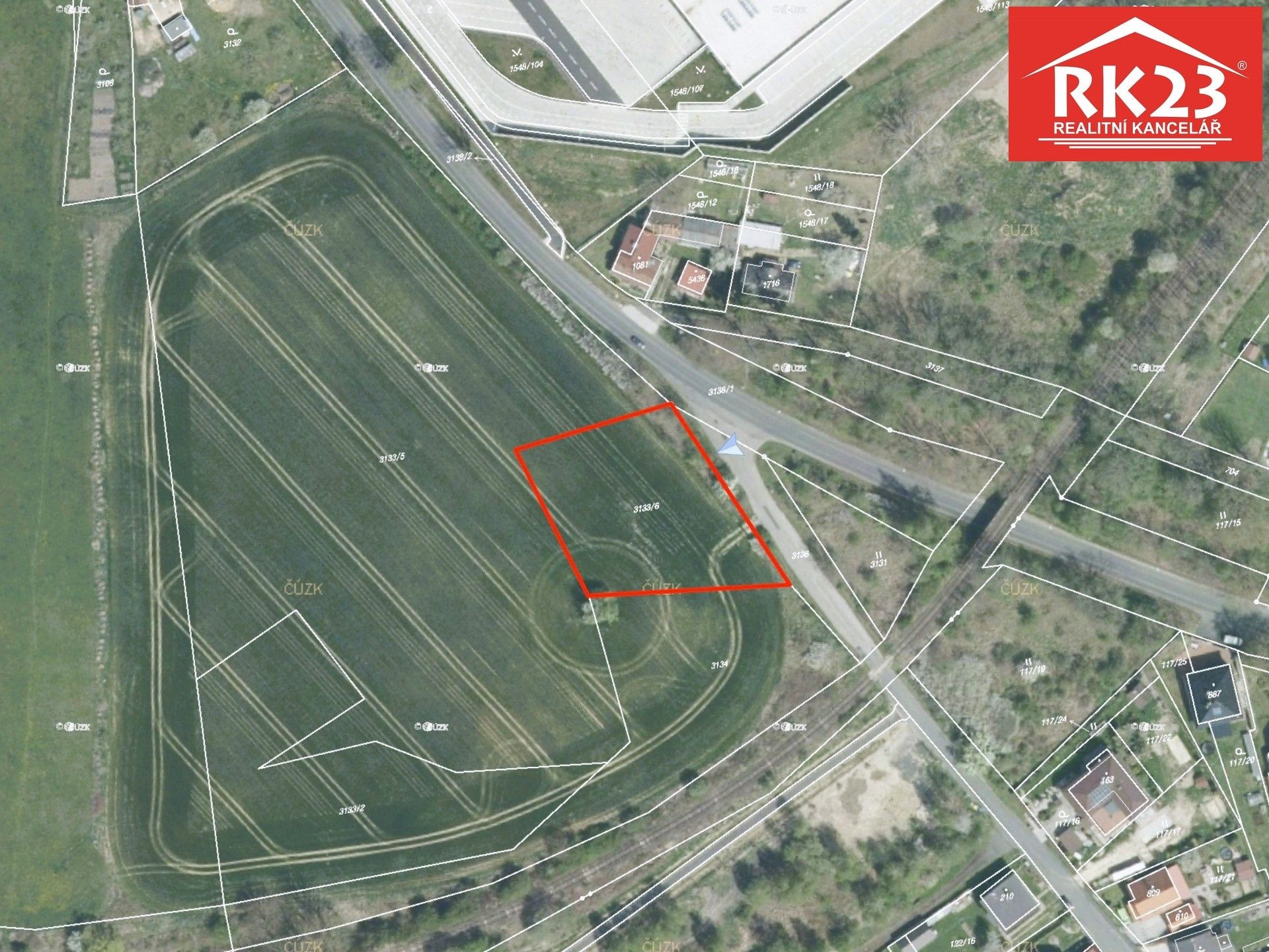 Prodej komerční pozemek - Podhradská, Cheb, 2 385 m²