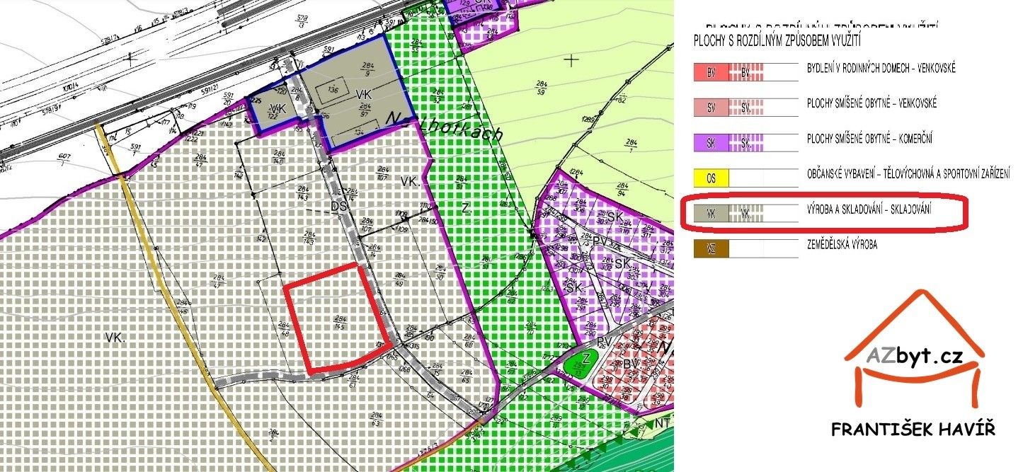 Prodej komerční pozemek - Průmyslová zóna, Bavoryně, 9 892 m²