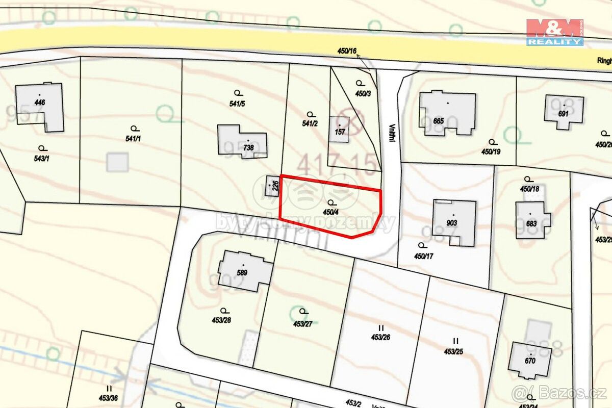 Prodej pozemek - Kamenice, 251 68, 411 m²