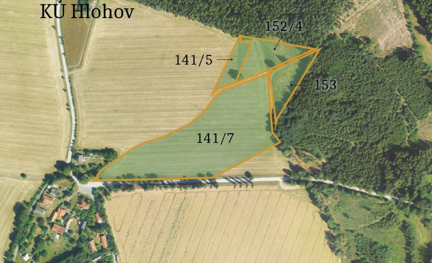 Prodej zemědělský pozemek - Hlohov, Číhošť, 30 470 m²