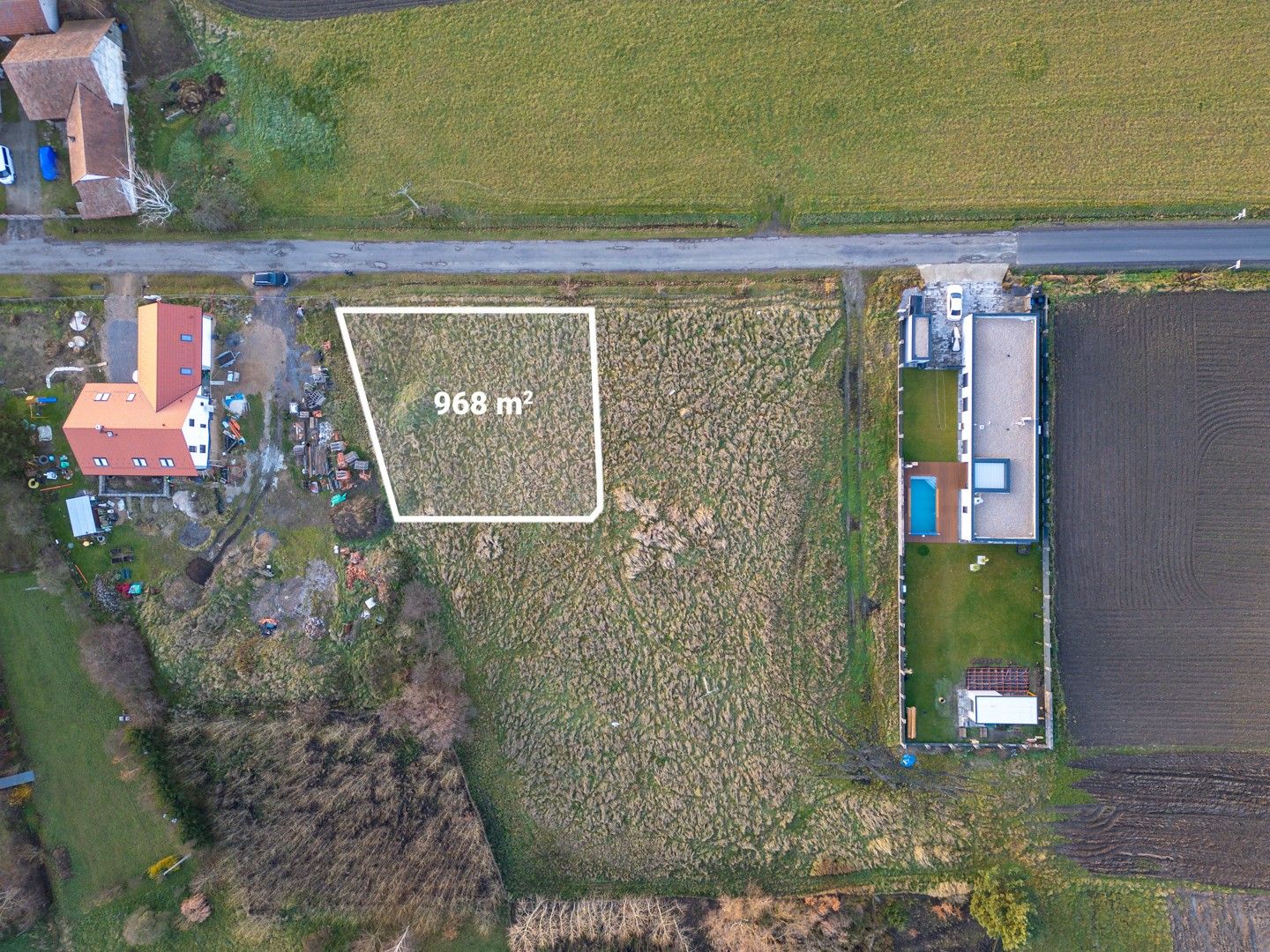 Prodej pozemek pro bydlení - Drahošská, Dolní Ředice, 968 m²