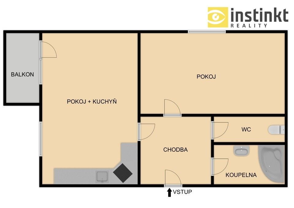 Pronájem byt 2+kk - Šatovská, Plzeň, 52 m²