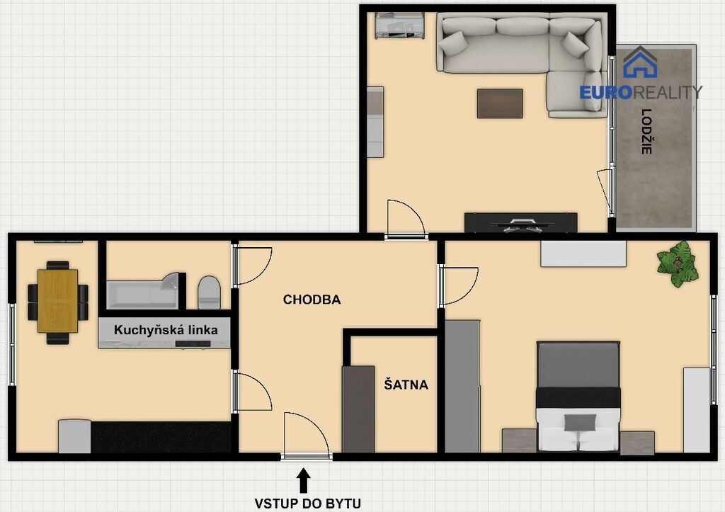 Prodej byt 2+1 - Skupova, Plzeň, 59 m²