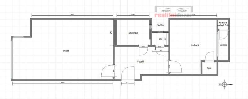 Pronájem byt 1+1 - Brno, 602 00, 52 m²