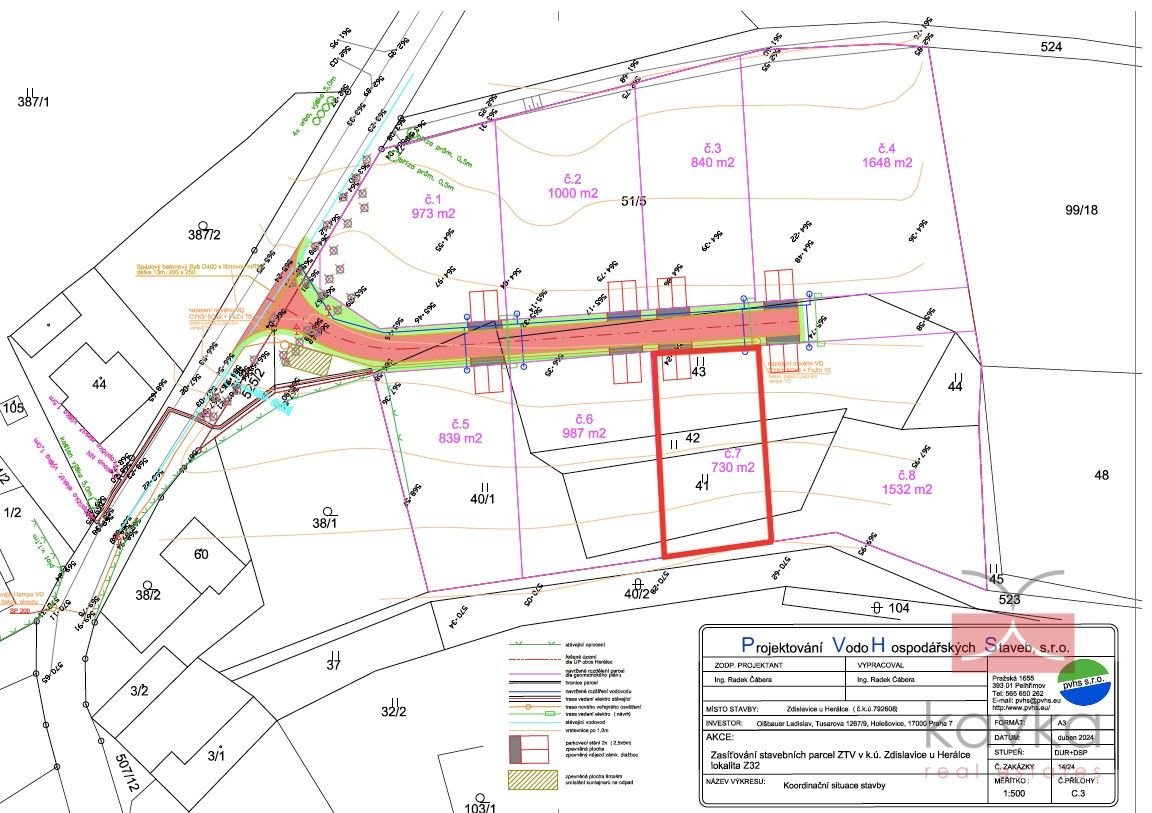 Pozemky pro bydlení, Herálec, 730 m²