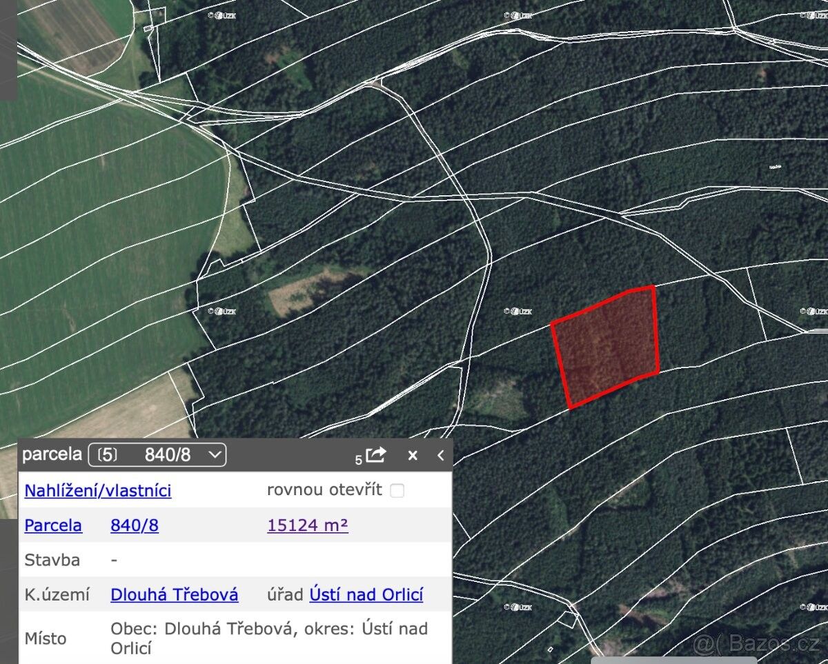 Prodej les - Žďár nad Sázavou, 591 01, 15 124 m²