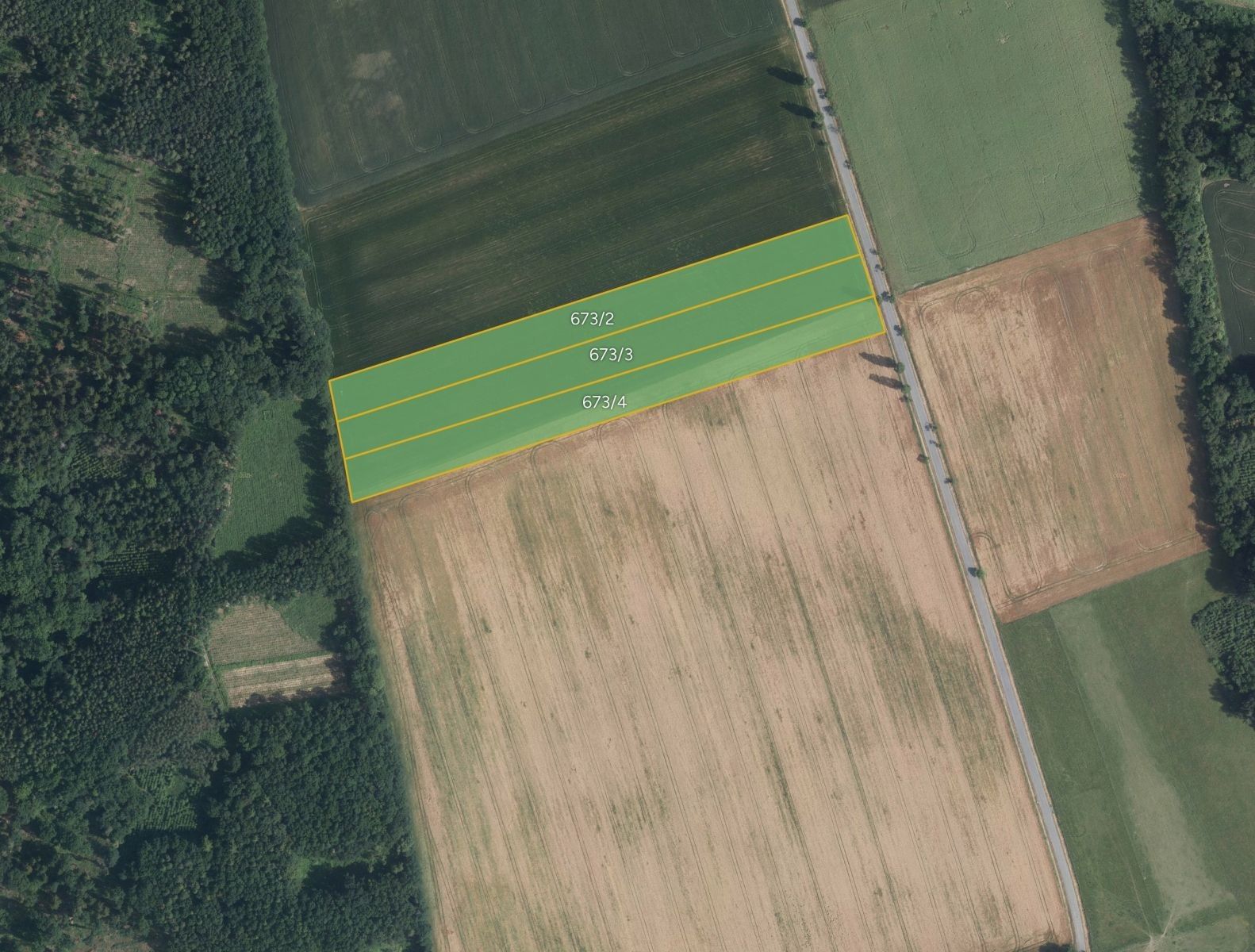 Zemědělské pozemky, Krakovec, Laškov