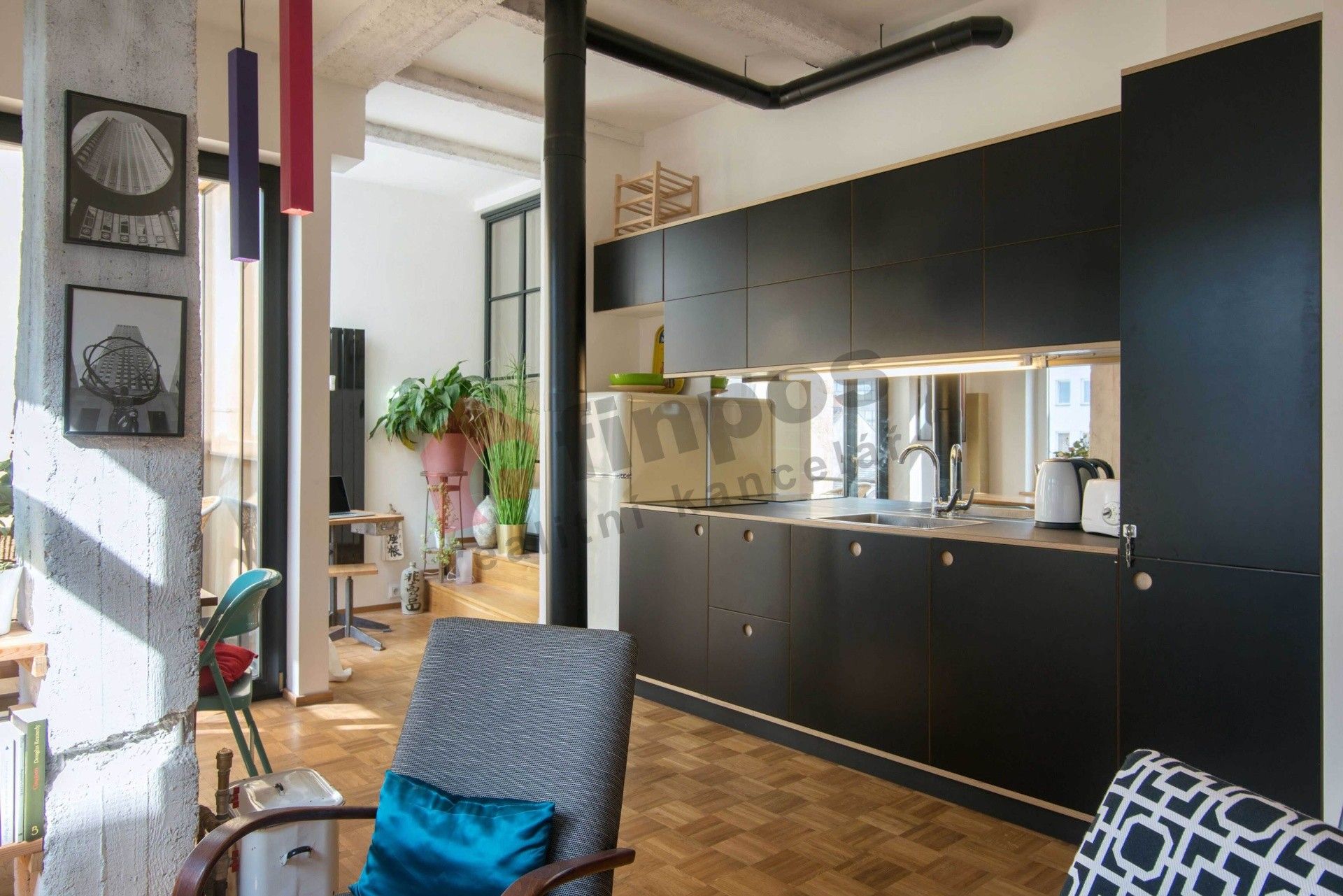 Pronájem byt 2+kk - Heřmanova, Praha, 42 m²