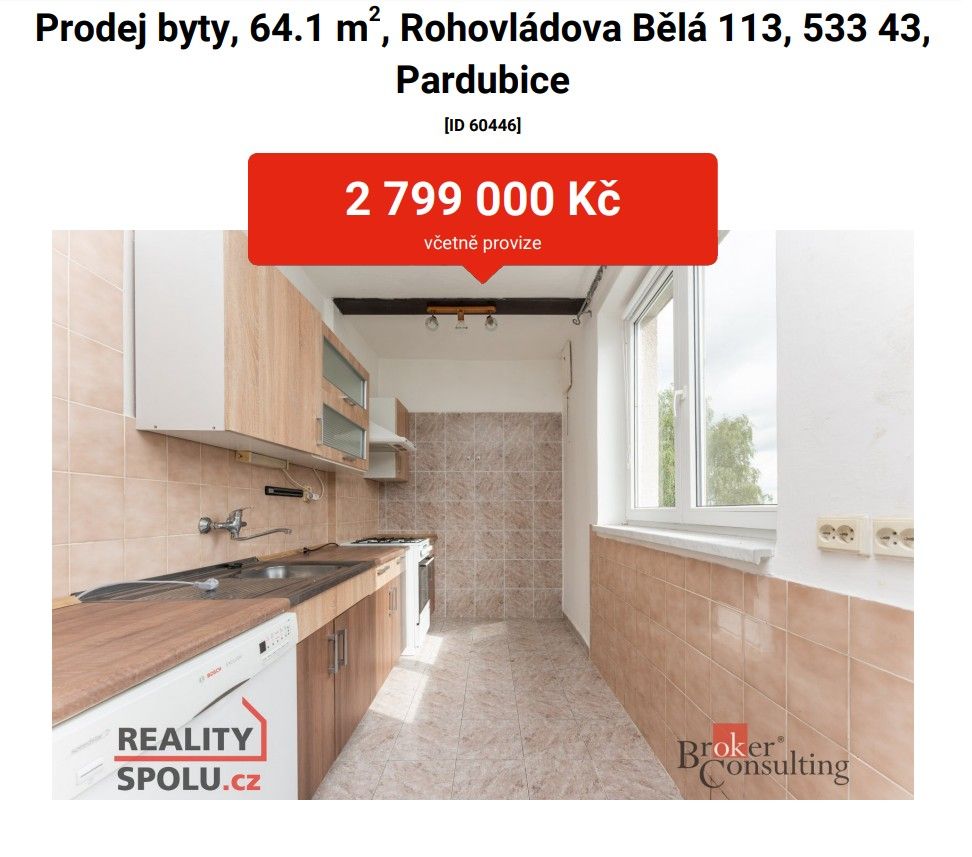 Prodej byt 3+kk - Rohovládova Bělá, 533 43, 64 m²