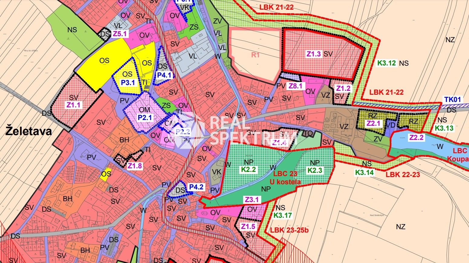 Prodej komerční pozemek - Želetava, 3 694 m²