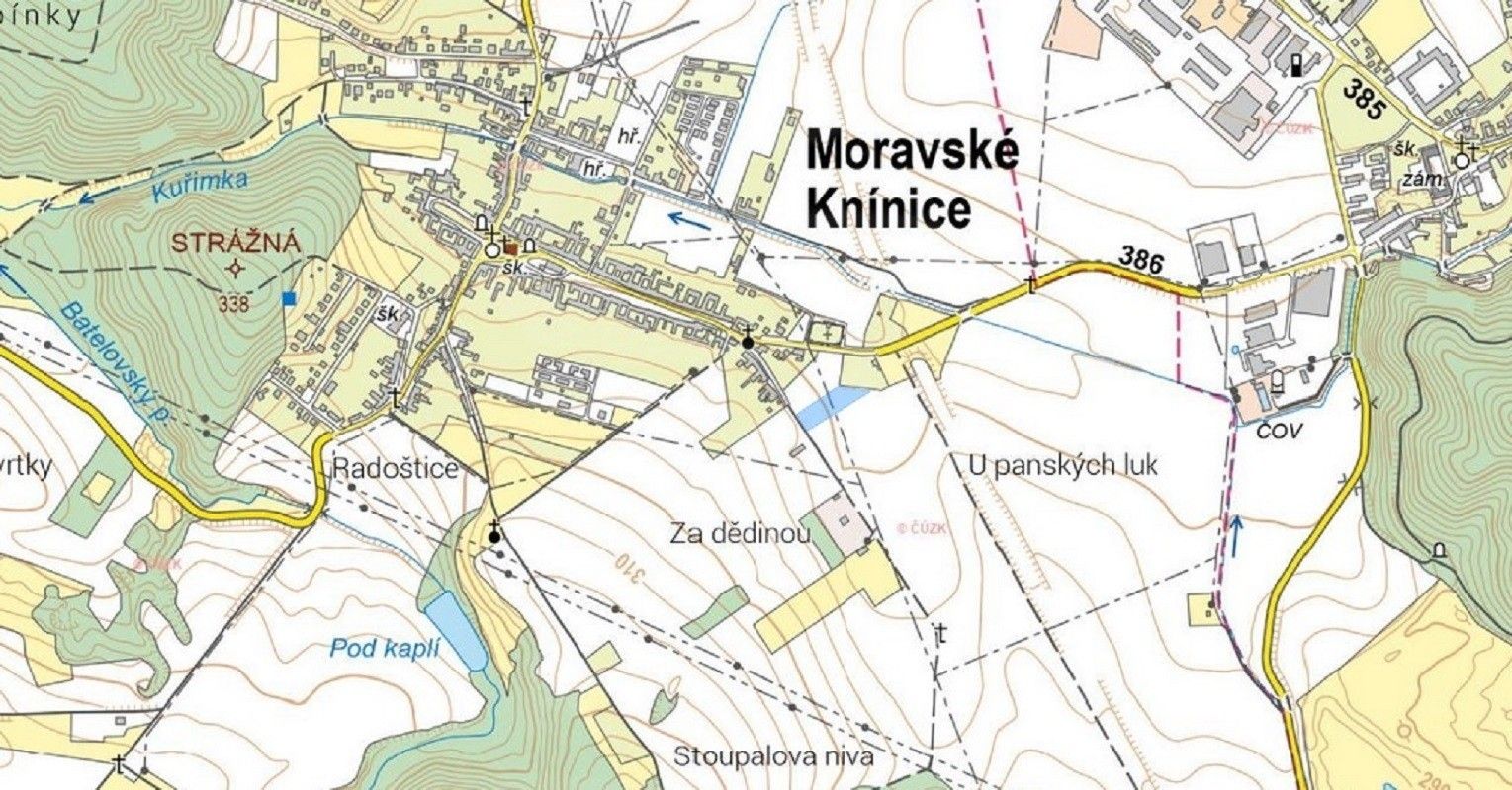 Prodej zemědělský pozemek - Kuřimská, Moravské Knínice, 4 573 m²