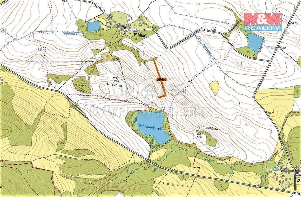 Prodej louka - Podbořany, 441 01, 2 645 m²