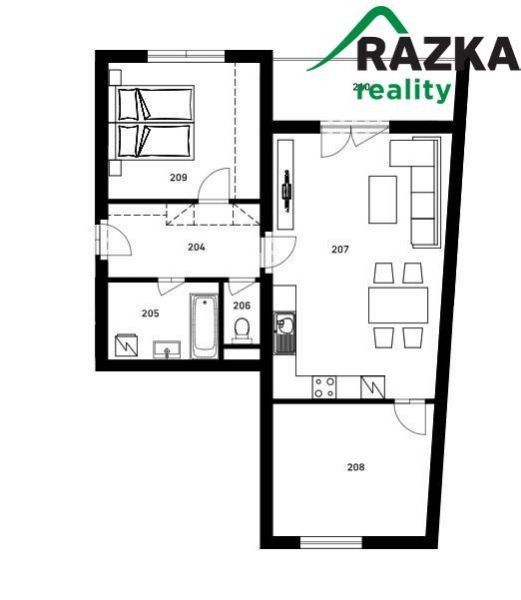 3+kk, Náměstí, Nýrsko, 74 m²