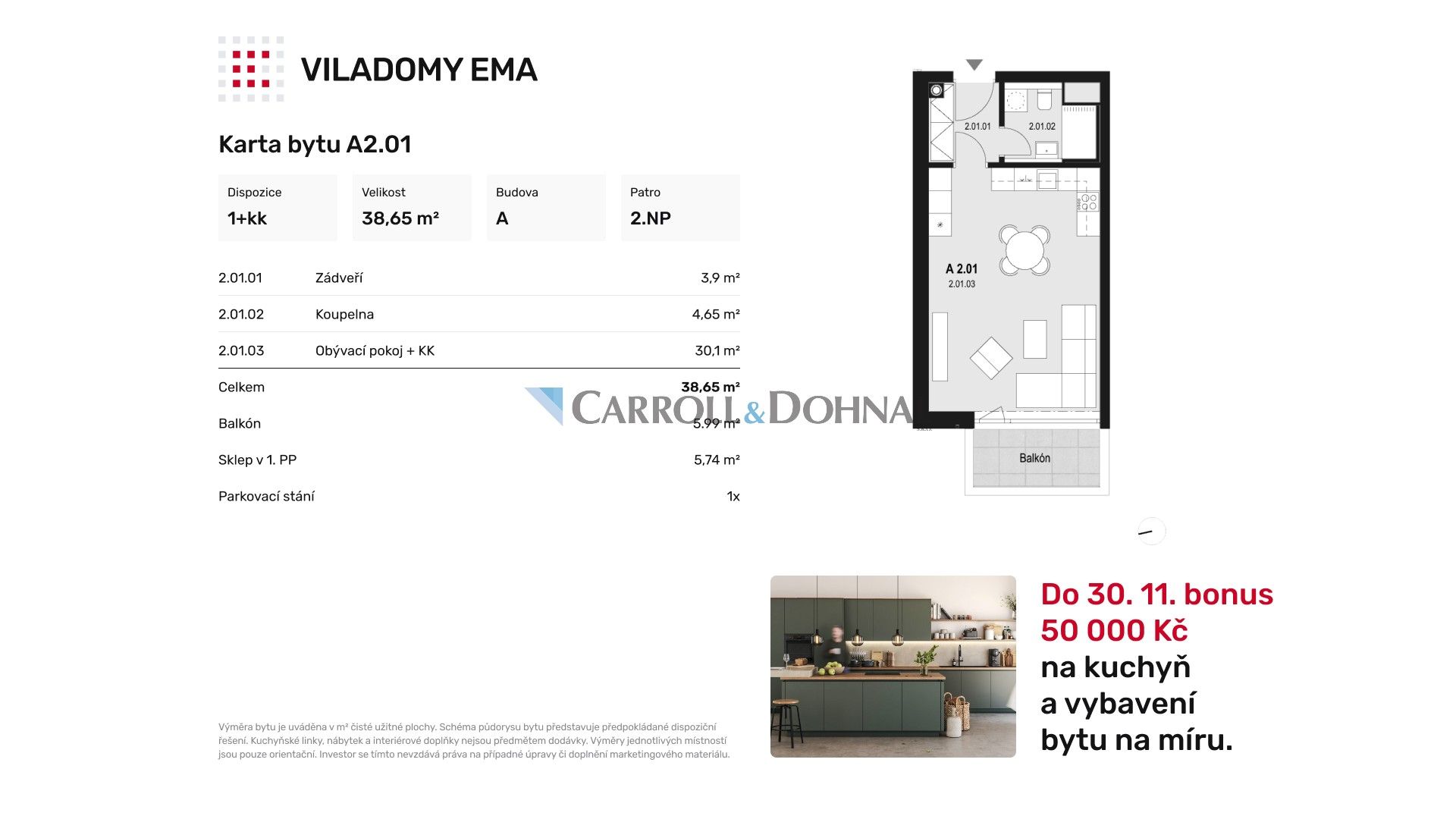 Prodej byt 1+kk - U Hájenky, Ostrava, 33 m²