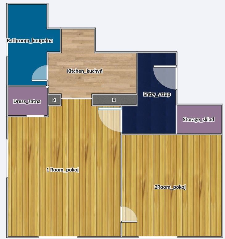 2+1, Husova, Hořice, 50 m²