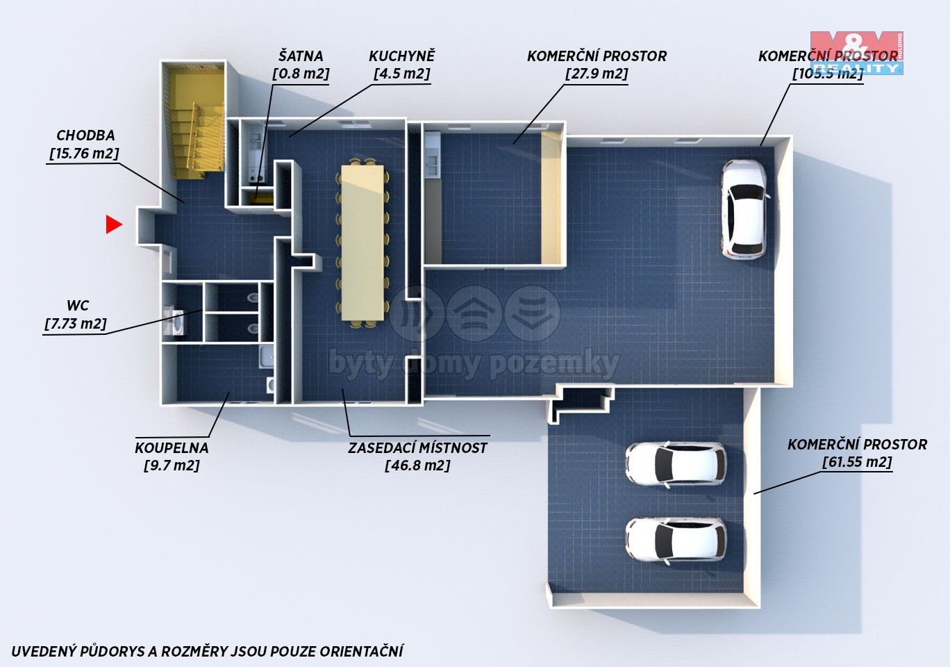 Pronájem kancelář - V Holešovičkách, Praha, 113 m²