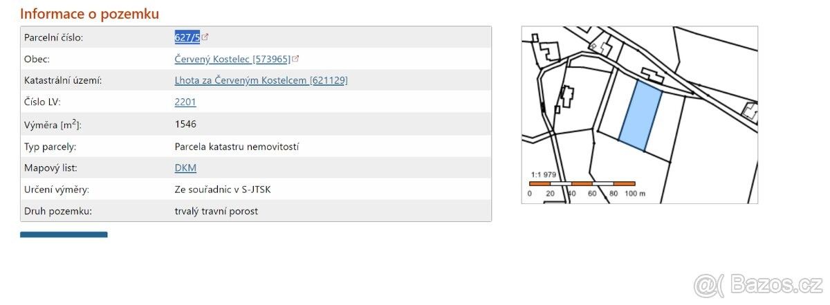 Prodej pozemek - Červený Kostelec, 549 41, 1 500 m²