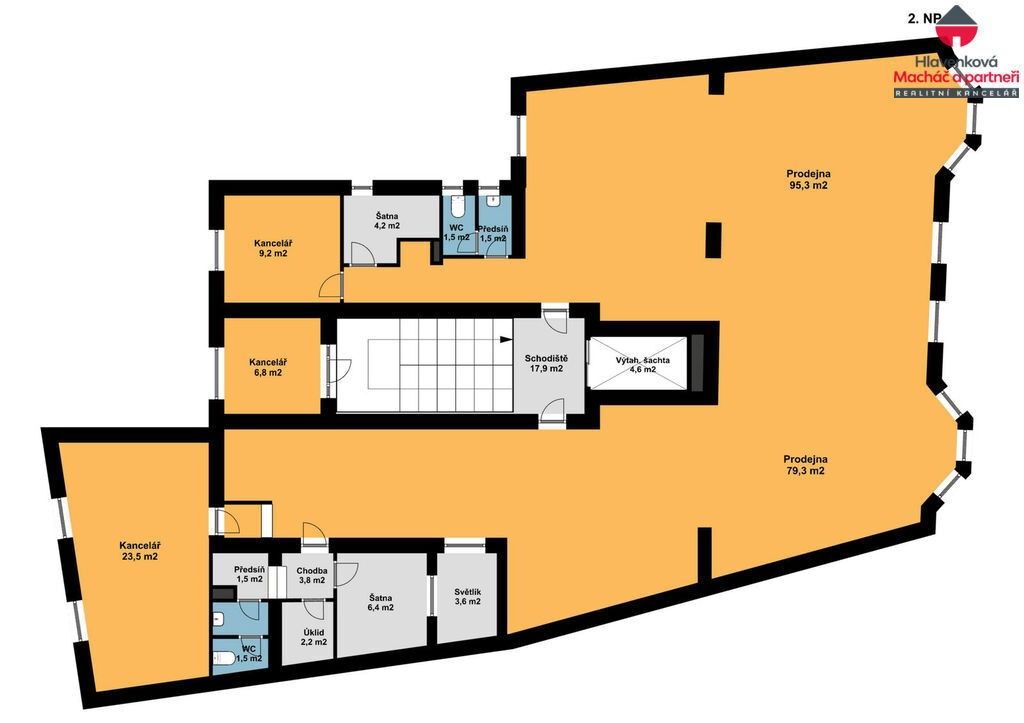 Kanceláře, 28. října, Ostrava, 233 m²