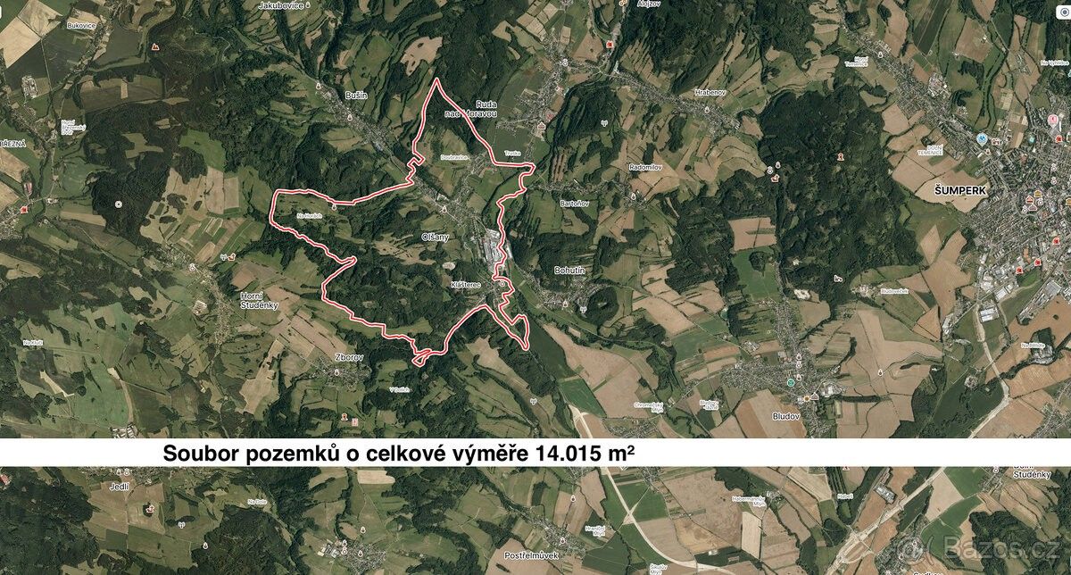 Zemědělské pozemky, Olšany u Šumperka, 789 62, 14 015 m²