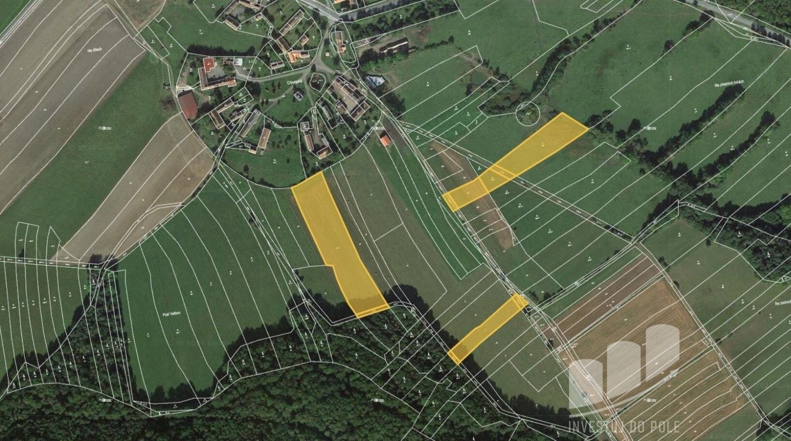 Zemědělské pozemky, Chlumská, Ježovy, 20 255 m²